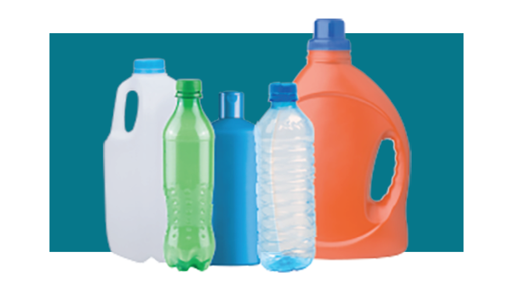 Various plastic bottles