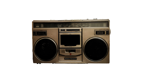 Old stereo boombox