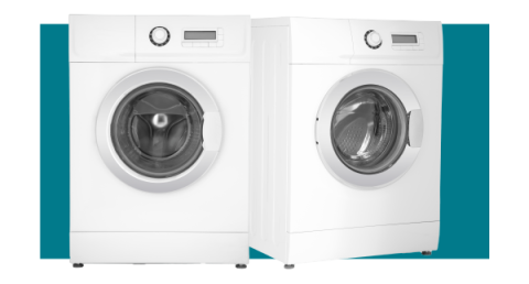 Appliances on a color background