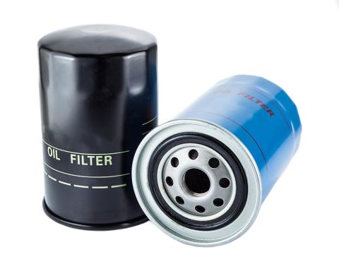 Two used oil filters