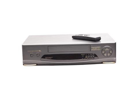 A VCR and remote