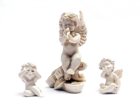 A collection of decorative figurines